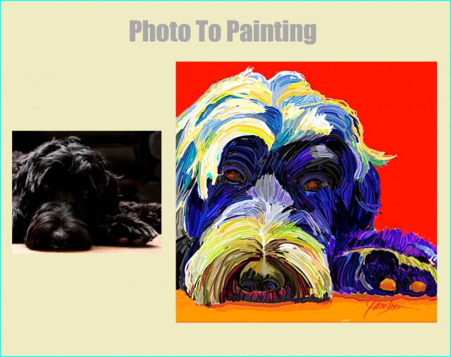Dog Paintings -Portraits - artist Jackie Jacobson