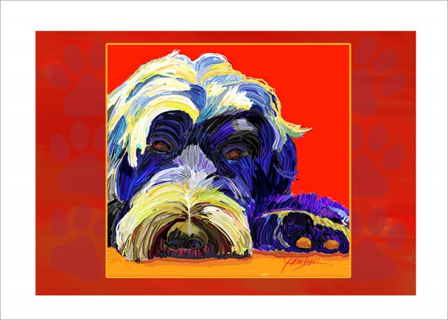 Note Card - Dog Paintings